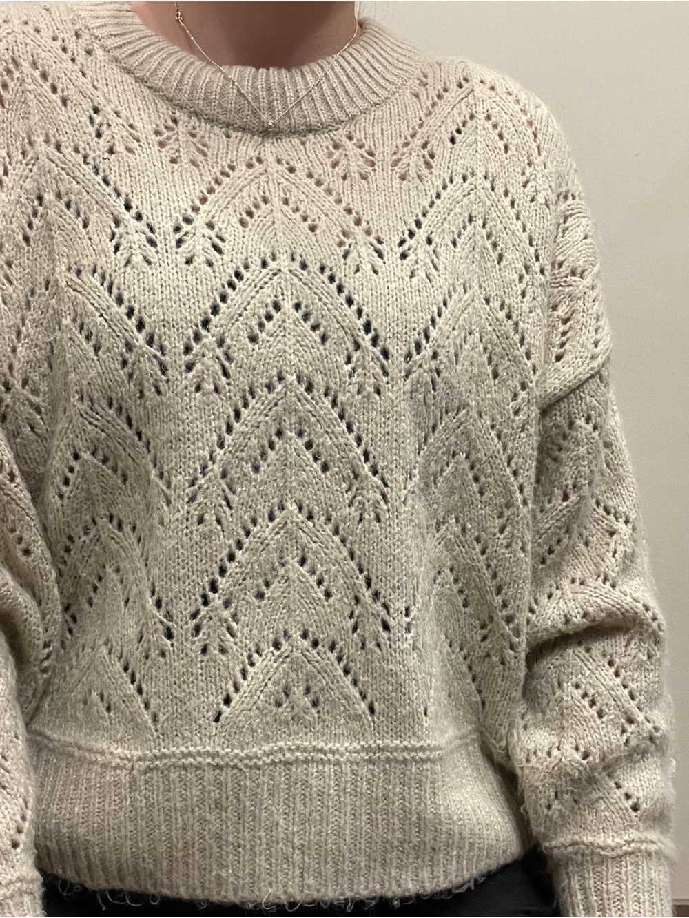 Old Navy Pointelle Knit Sweater